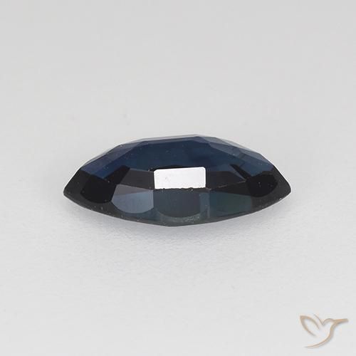 Zafiro Azul noche natural de 0.72 ct, Marquesa, VVS-VS