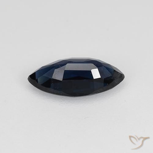 Zafiro Azul oscuro natural de 0.70 ct, Marquesa, VVS-VS
