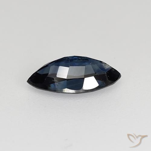 Zafiro Azul noche natural de 0.70 ct, Marquesa, VVS-VS