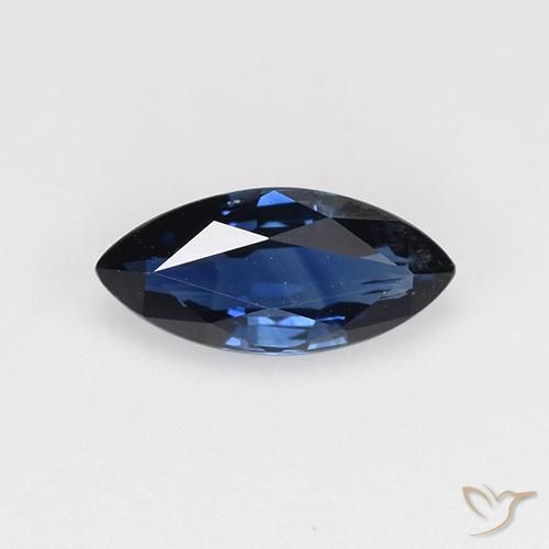 0.65ct Natural Azul noche Zafiro, Marquesa, VVS-VS