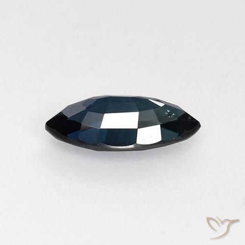 Zafiro Azul noche natural de 0.74 ct, Marquesa, VVS-VS