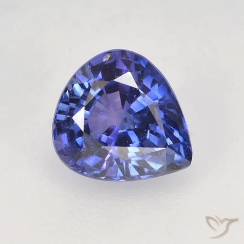 0.76ct Natural Azul violeta Zafiro, En forma de pera, VVS-VS