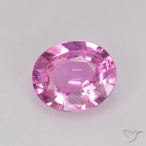 0.73ct Natural Rosado púrpura real Zafiro, Ovalada, VS