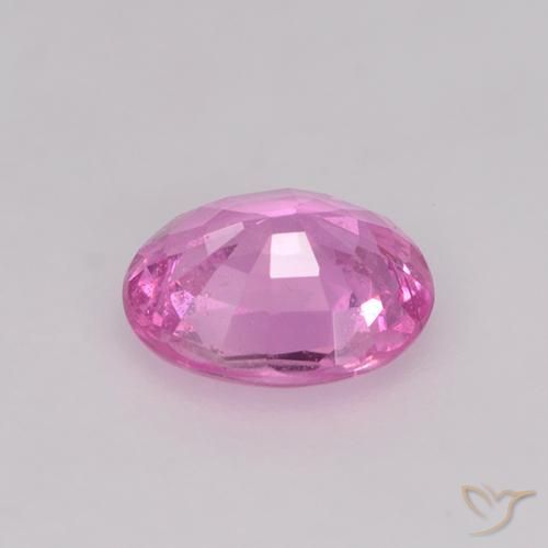 Zafiro Rosado púrpura real natural de 0.73 ct, Ovalada, VS