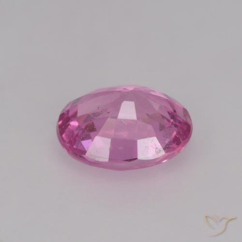Zafiro Rosado púrpura real natural de 0.78 ct, Ovalada, VS
