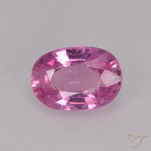 0.73ct Natural Rosado medio Zafiro, Ovalada, VS