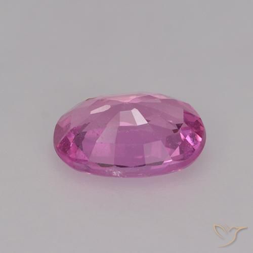 Zafiro Rosado medio natural de 0.73 ct, Ovalada, VS
