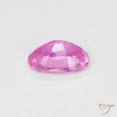 Zafiro Rosado intenso natural de 0.79 ct, Ovalada, VS