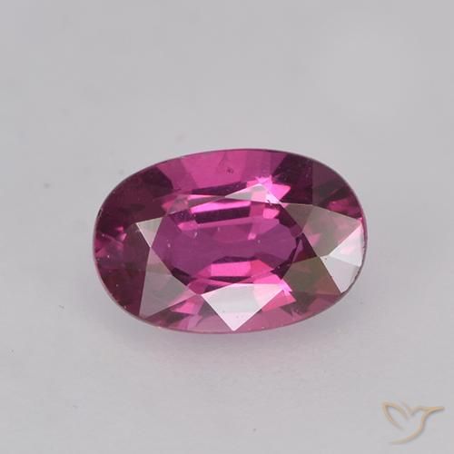 0.55ct Natural Púrpura claro Zafiro, Ovalada, VVS-VS