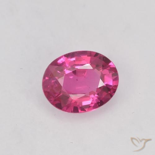 0.42ct Natural Rosado intenso Zafiro, Ovalada, VVS-VS