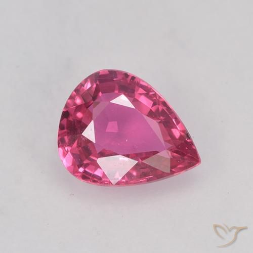 0.69ct Natural Rosado medio Zafiro, En forma de pera, VVS-VS