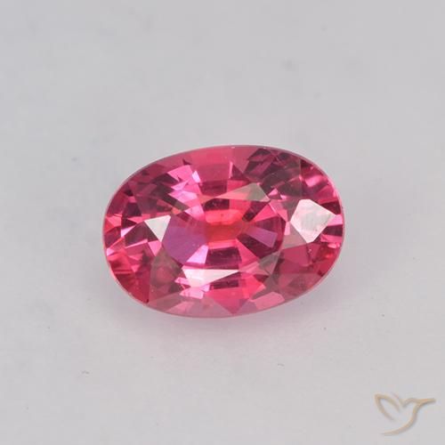 0.58ct Natural Rosado intenso Zafiro, Ovalada, VVS-VS