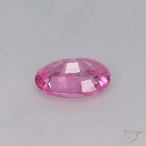 Zafiro Rosado Bubblegum natural de 0.65 ct, Ovalada, VVS-VS