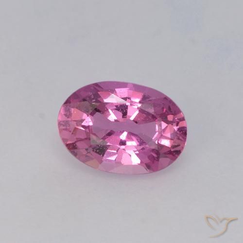 0.71ct Natural Púrpura rojizo Zafiro, Ovalada, VVS-VS