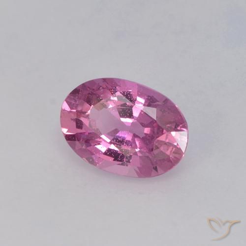 Zafiro Púrpura rojizo natural de 0.71 ct, Ovalada, VVS-VS