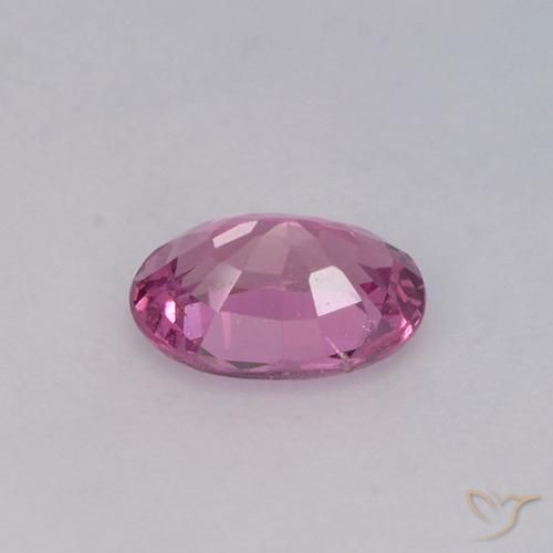 Zafiro Púrpura rojizo natural de 0.71 ct, Ovalada, VVS-VS