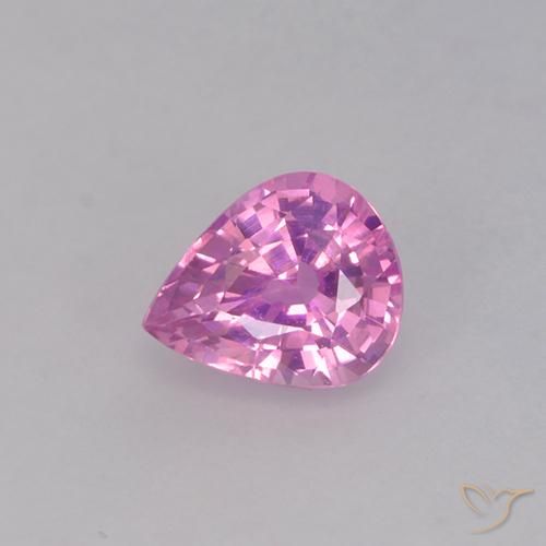 0.62ct Natural Rosado medio Zafiro, En forma de pera, VVS