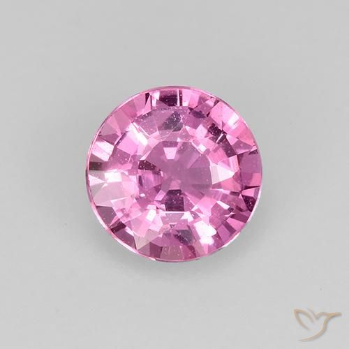 0.48ct Natural Púrpura medio Zafiro, Redondo, VVS-VS