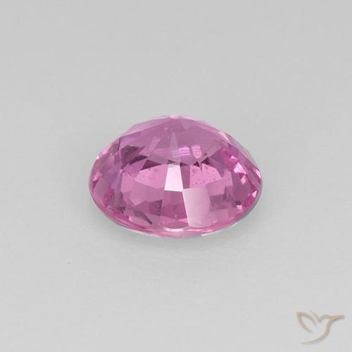 Zafiro Púrpura medio natural de 0.48 ct, Redondo, VVS-VS