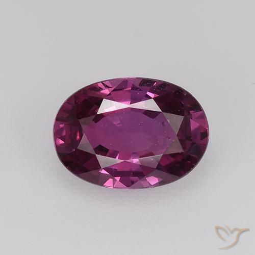 0.73ct Natural Púrpura oscuro Zafiro, Ovalada, VVS-VS