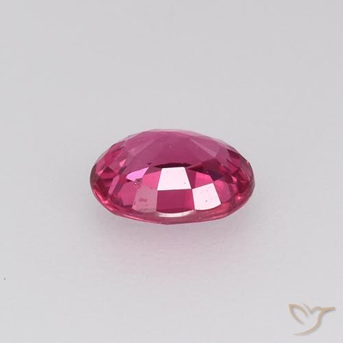 Zafiro Rojo claro natural de 0.45 ct, Ovalada, VVS-VS