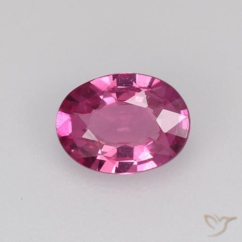 0.60ct Natural Púrpura medio Zafiro, Ovalada, VVS-VS