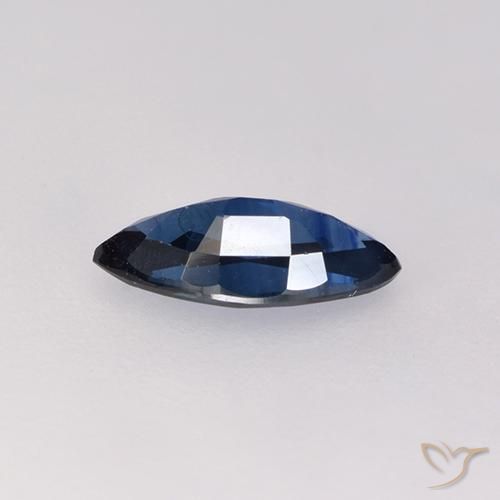 Zafiro Azul crepúsculo natural de 0.60 ct, Marquesa, VVS-VS