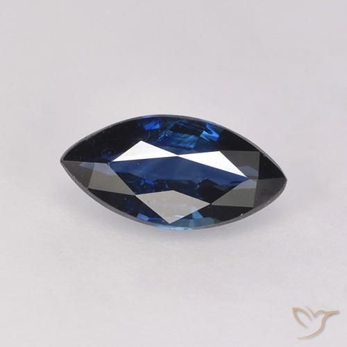 0.76ct Natural Azul noche Zafiro, Marquesa, VVS-VS