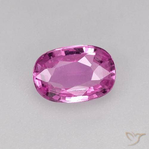 0.71ct Natural Rosado medio Zafiro, Ovalada, VVS-VS