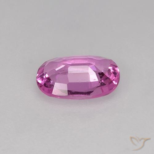 Zafiro Rosado medio natural de 0.71 ct, Ovalada, VVS-VS