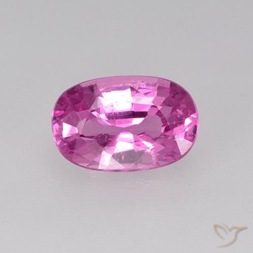 0.78ct Natural Púrpura rosado claro Zafiro, Ovalada, VVS-VS