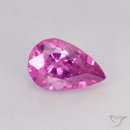 0.54ct Natural Rosado intenso Zafiro, En forma de pera, VVS-VS