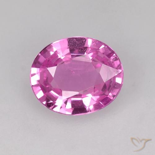0.70ct Natural Rosa oscuro Zafiro, Ovalada, VVS-VS