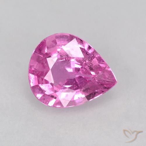0.62ct Natural Rosado intenso Zafiro, En forma de pera, VS