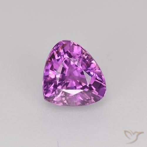 0.89ct Natural Púrpura violeta Zafiro, En forma de pera, VVS-VS