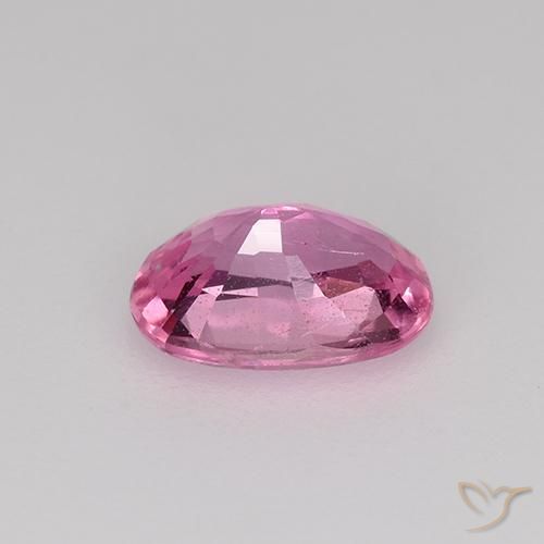 Zafiro Rosado intenso natural de 0.76 ct, Ovalada, VS