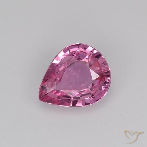 0.63ct Natural Rosa oscuro Zafiro, En forma de pera, VS