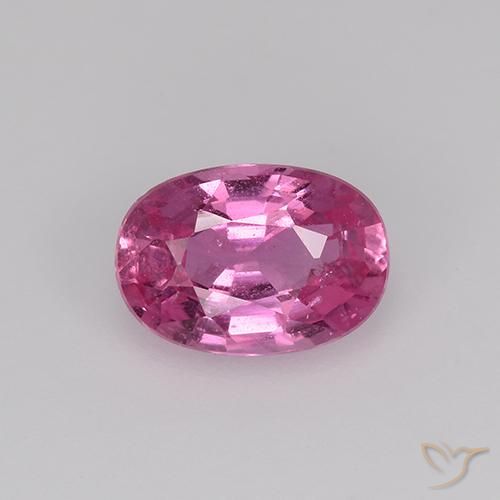 0.77ct Natural Rosado medio Zafiro, Ovalada, VS