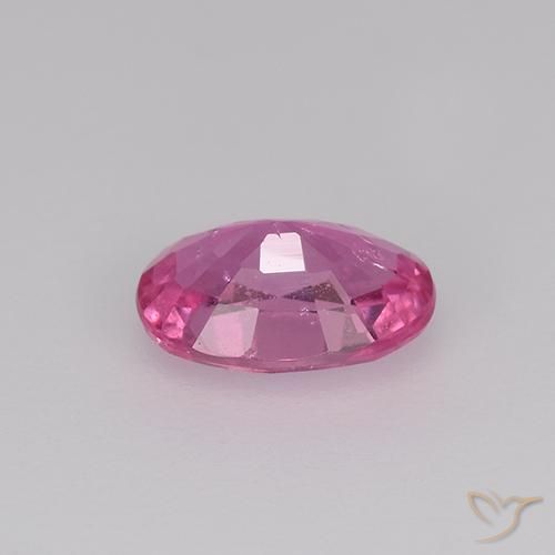 Zafiro Rosado medio natural de 0.77 ct, Ovalada, VS