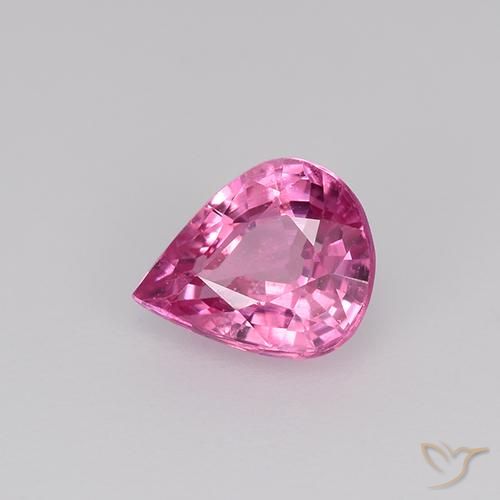 0.71ct Natural Rosa oscuro Zafiro, En forma de pera, VS