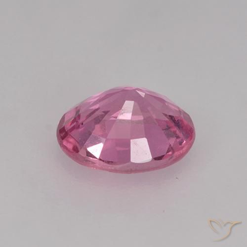 Zafiro Rosado intenso natural de 0.78 ct, Ovalada, VS