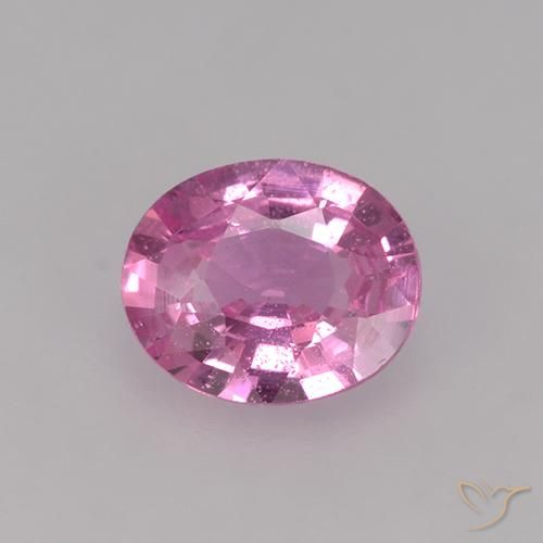 0.66ct Natural Rosado medio Zafiro, Ovalada, VVS-VS