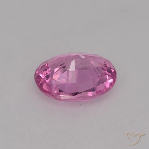 Zafiro Rosado medio natural de 0.66 ct, Ovalada, VVS-VS