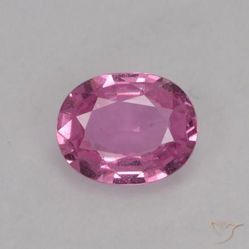 0.73ct Natural Rosado medio Zafiro, Ovalada, VVS-VS