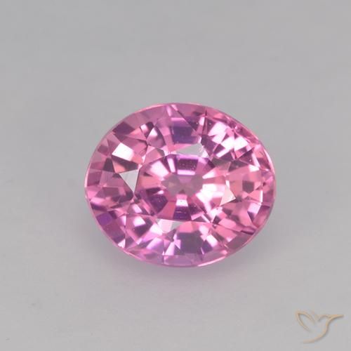 0.74ct Natural Rosado medio Zafiro, Ovalada, VVS-VS