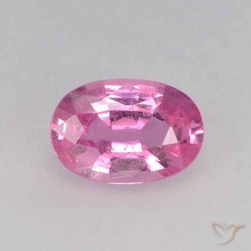 0.66ct Natural Rosa oscuro Zafiro, Ovalada, VVS-VS