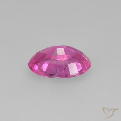 Zafiro Rosado medio natural de 0.48 ct, Ovalada, VS