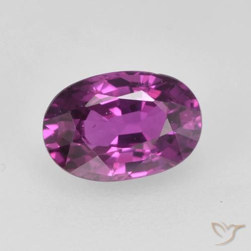 0.73ct Natural Magenta eléctrico Zafiro, Ovalada, VS