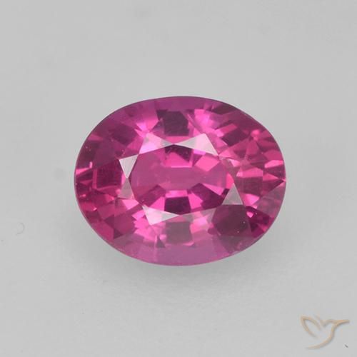 0.47ct Natural Púrpura medio Zafiro, Ovalada, VS