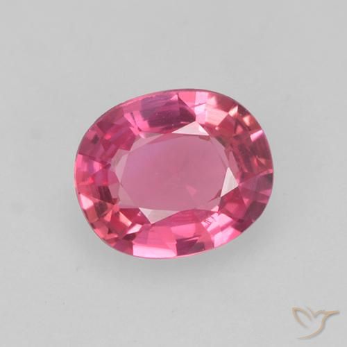 0.42ct Natural Rosa magenta Zafiro, Ovalada, VS